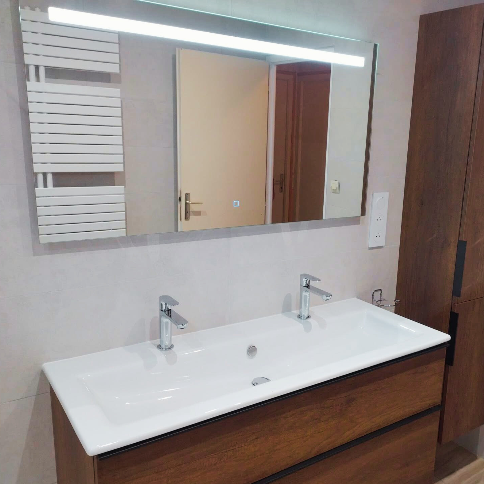 Rénovation de salle de bain réalisée par la SARL Garcin plombier chauffagiste à Échiré près de Niort